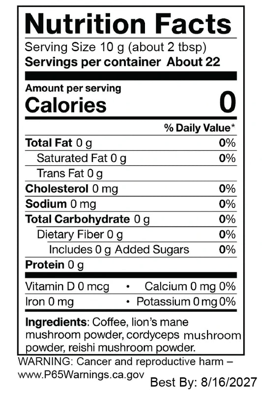 Coffee with Mushrooms Dark Roast